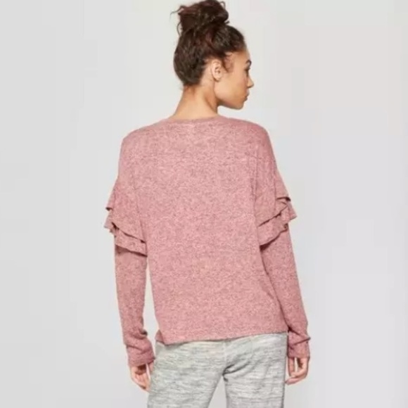 BABES WHO BRUNCH Cozy Sweatshirt in Rose - Picture 2 of 6